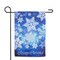 Northlight Blue and White Snowflakes Merry Christmas Outdoor Garden Flag 12.5" x 18"